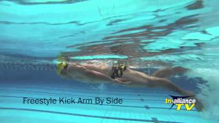 Tri Alliance Swimming Drills - Freestyle Kick (Arm by Side)