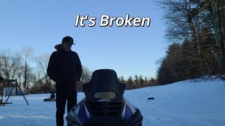 Something broke on the snowmobile, update on the three wheeler, update on the PW80.