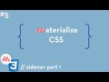 Materialize CSS #5 - Sidenav Part 1