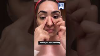 How to do lymphatic drainage massage by @houseofbeautyindia Vibhuti Arora #faceyogaexpert