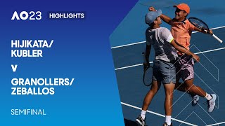 Hijikata/Kubler v Granollers/Zeballos Highlights | Australian Open 2023 Semifinal
