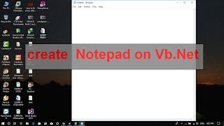 how to make Notepad in VB Net , Visual Studio 2013 ( Part 1 )
