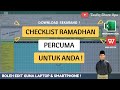 Checklist Ramadhan Percuma | Edit Guna Smartphone & Laptop !