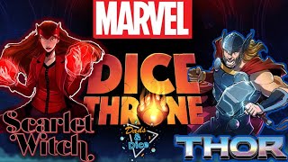 Marvel Dice Throne | Scarlet Witch vs Thor | Playthrough #marveldicethrone #dicethrone