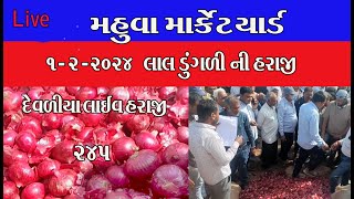 liveharaji Mahuva market yard davaliya mahuvaapmc 1/02/2024 ડુંગળી ની હરરાજી R.M.B Video official