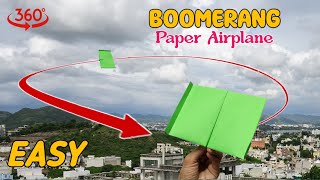 Wapas Aane Wala Paper Plane | Boomerang Paper Plane Easy | Come Back Paper Airplane, Origami Plane