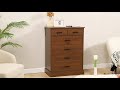 hasuit 6 drawer dresser wood storage tower clothes organizer 1x4 2