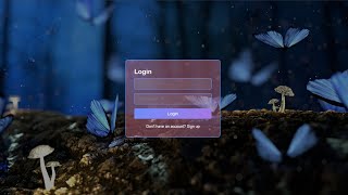 HTML CSS Login Page | Transparent Login Form | HTML CSS