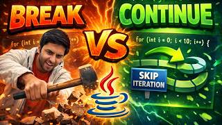 Java break & continue Explained 🔄 | E.13