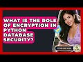 What Is The Role Of Encryption In Python Database Security? - Python Code School