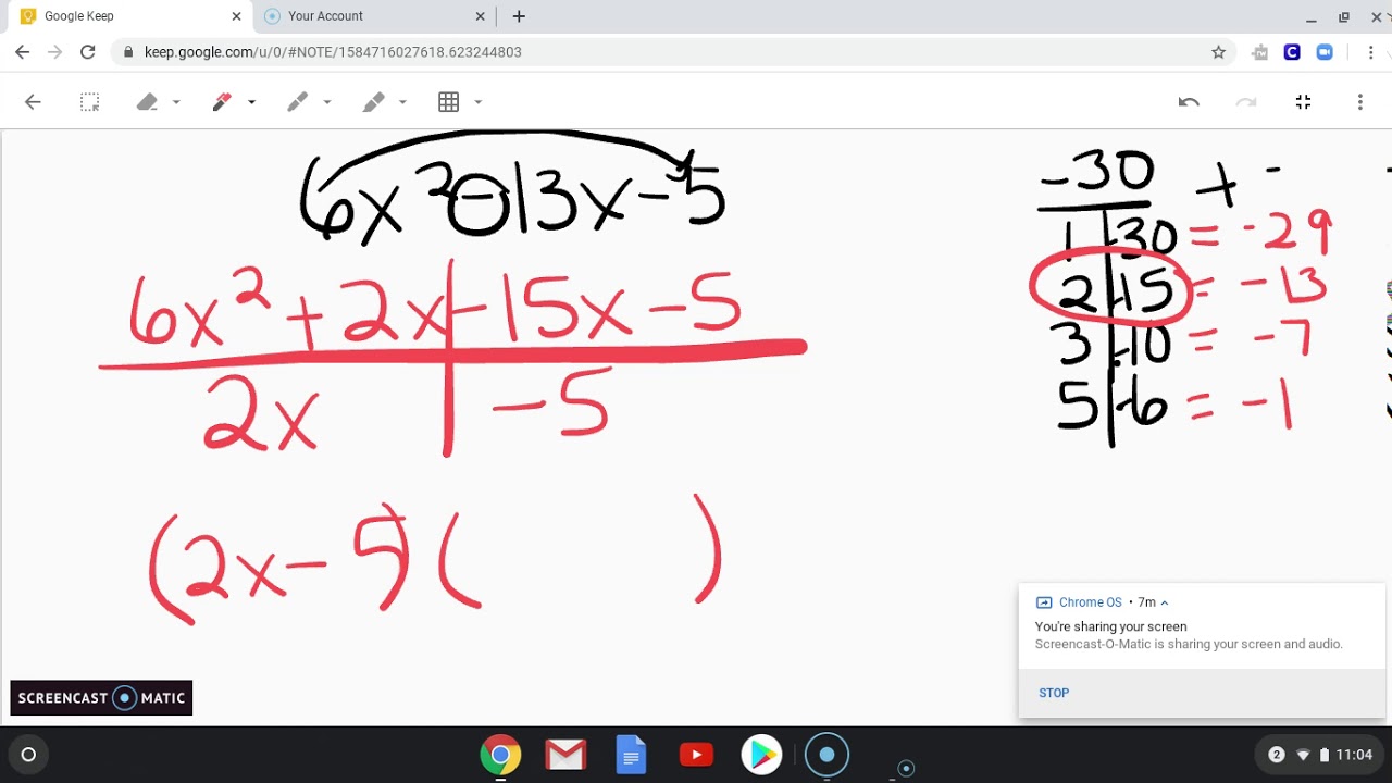 Ms. B Factoring By Grouping - YouTube