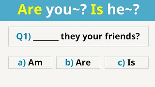 [02]  Present Tense | to be verb questions | English Test | am, are, is