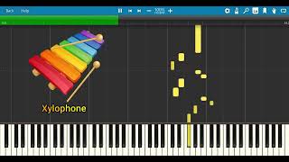 10 "Nokia Ringtone" Instrument Variation In Synthesia