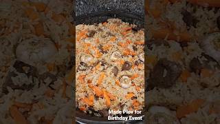 Making Plov for Birthday Event #plov #short #food