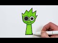 how to draw owakcx sprunki from incredibox super easy step by step tutorial