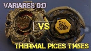 Variares DD vs Thermal Pices T145ES - Beyblade Metal Fury Battle