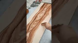 how to create fake wood grain.