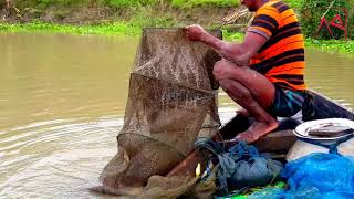 চায়না জাল দিয়ে নদীতে মাছ শিকার //Fishing in the river with china nets /AS 360 Entertainment