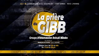 LA PRIERE DU G.I.B.B MATINAL AVEC LE PASTEUR FRANÇOIS MUTOMBO VH /LUNDI 06 JANVIER 2025