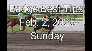 Badge Best Tips for Feb. 2, 2025 Sunday @ Metro Manila Turf Club Inc.