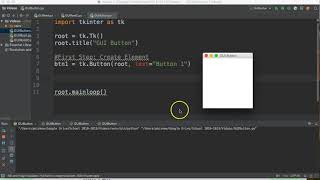 PYTHON 3 TKINTER - GUI BUTTON