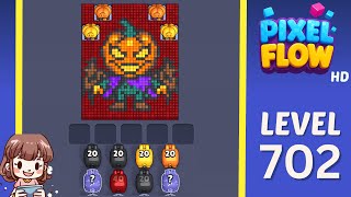 Pixel Flow Level 702 Solution Walkthrough