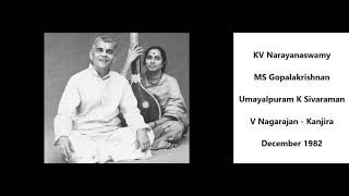 KV Narayanaswamy - MS Gopalakrishnan - Umayalpuram K Sivaraman - V Nagarajan -  December 1982 IFAS