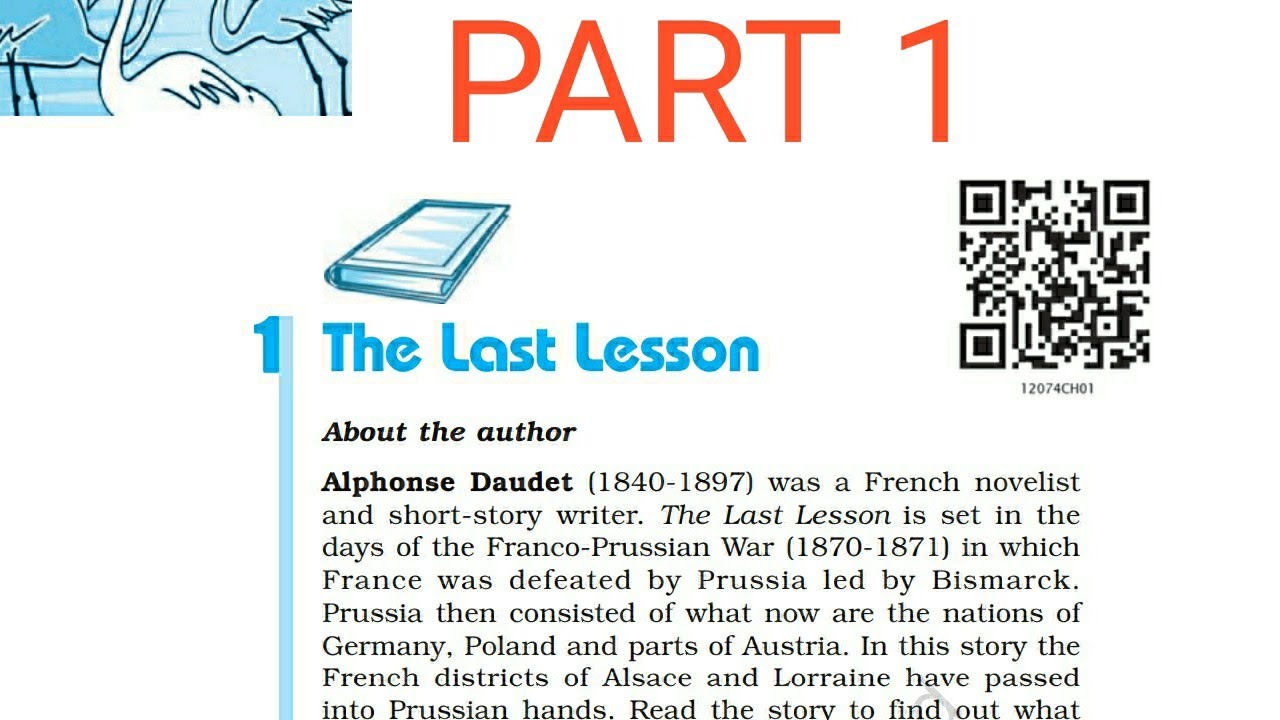The Last Lesson Class 12 Flamingo Chapter 1 Line By Line