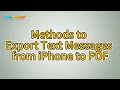 4 Simple Ways to Export Text Messages from iPhone to PDF (Step-by-step)