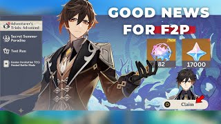 GOOD NEWS FOR ALL F2P IN VERSION 4.0! | Genshin Impact