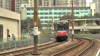 [HD] The Light rail Vehicles 1st generation (Comeng) fleet no. 1038 (route 507) near Siu Hei Station