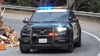 California Highway Patrol Units Responding Code 3! | Classic CHP Siren!