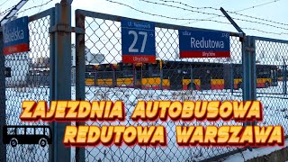 Zajezdnia Autobusowa Redutowa R-6 Warszawa pod śniegiem zima 2024 | czy kiedyś ruszy budowa nowej?