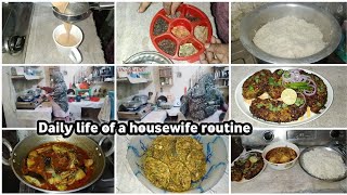 Husband ki farmaish pe banaya lunch | fish curry n fish fry recipe😋Daily life of a housewife routine