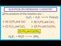 oqv no – 283 what happens when water h2o is added to calcium phosphide ca3p2