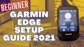 Garmin Edge to Garmin Connect Beginner Setup Guide - Includes adding custom routes 2021