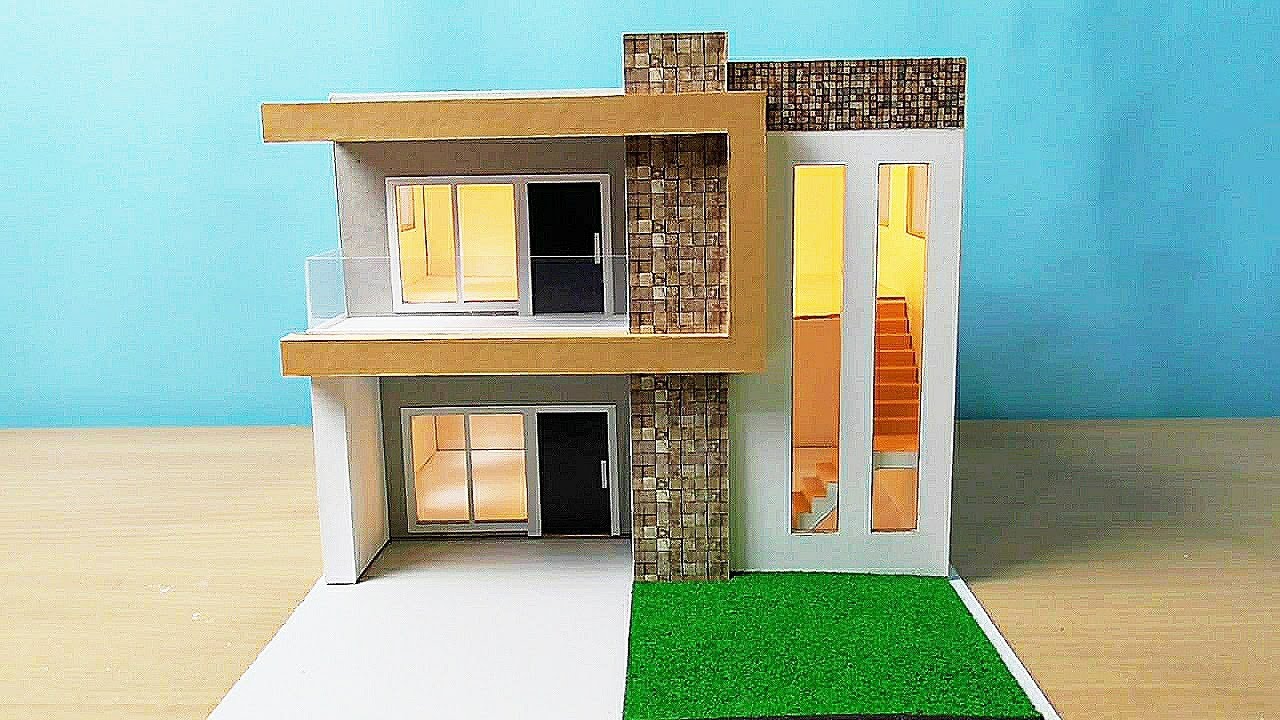 Diy Simple Miniature House Modern House Design 11 Youtube Diy Simple Miniature House Modern House Design 11 Youtube