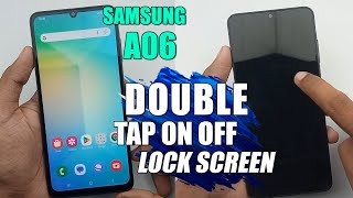 How To Enable Double Tap Turn ON OFF Screen Samsung Galaxy A06