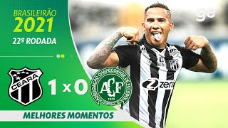 CEARÁ 1 X 0 CHAPECOENSE | MELHORES MOMENTOS | 22ª RODADA BRASILEIRÃO 2021 | ge.globo