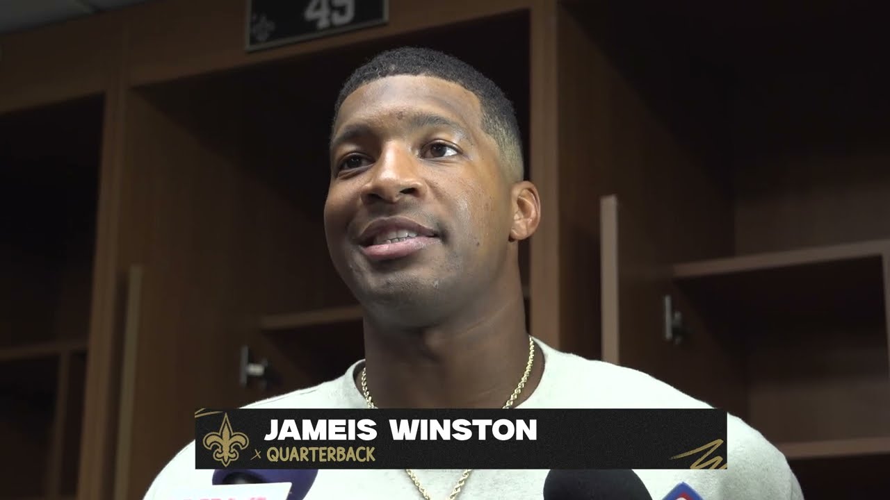 Jameis Winston Talks TD To A.T. Perry | Saints-Chiefs Postgame - YouTube