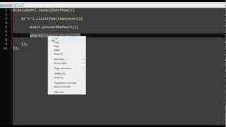 jQuery tutorial- 23 preventDefault()