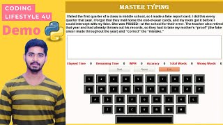 Master Typing using Python - Demo | Python Project For Beginners