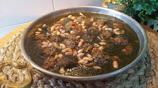 One of the most delicious traditional Syrian dishes is molokhia with meat