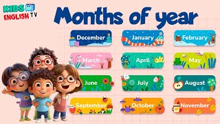 Months of the Year Song | Song for Kids |  January, February, March and More Nursery Rhymes for Kids