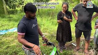 Stubble Mower | ಕಳೆ ಕೊಚ್ಚುವ ಯಂತ್ರ | 7hp petrol #maruthiagrotech #stubblemower #grasscutter #farming