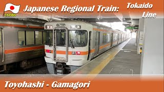 Train Trip in Japan🇯🇵: JR-Central Tokaido Line, Toyohashi to Gamagoori