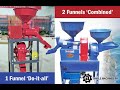 Single and Dual funnel Mini Rice Mill Machines