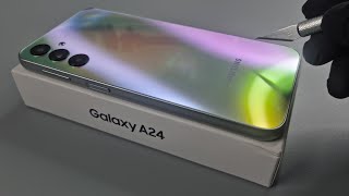 Samsung Galaxy A24 (Silver) 6/128 Unboxing - ASMR