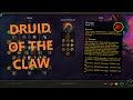 Druid of the Claw FERAL DRUID First Impressions