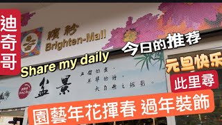 12.29］繽紛園藝店Brighten Mall ￼年花揮春 園藝 過年飾品 樣樣有